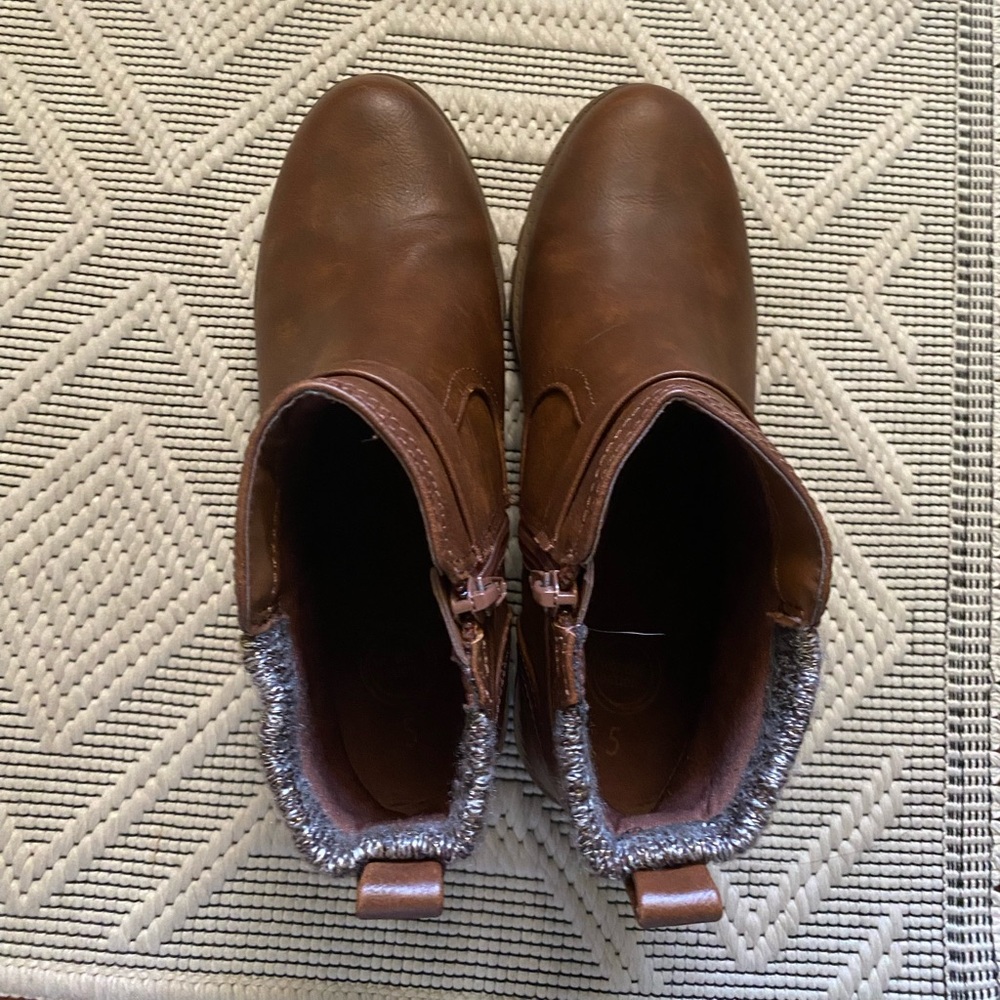Wonder Nation Big Girls Ankle Boots,SZ5 - Picture 7 of 7